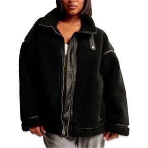 Abercrombie & Fitch Black Teddy Jacket